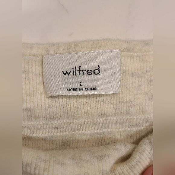 Wilfred Sicily Sweater, Heather Birch Bustier Sweater Tank Top, Plaited Knit | L - Picture 8 of 10